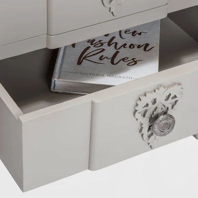 Maslow Side Table With 2 Drawers Gray - Finch 5 Maslow Side Table With 2 Drawers Gray - Finch - Image 3