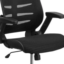 Emma And Oliver High Back Black Mesh Swivel Ergonomic Office Chair With Adjustable Flip-Up Arms -Homcom Furniture Shop GUEST 1ccefb27 b9d9 4cef 838b 158a83ebd414