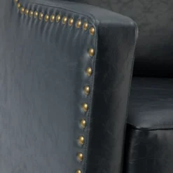 Set Of 2 Bonita Transitional Vegan Leather Armchair With Removable Seat Cushion And Nailhead Trims | ARTFUL LIVING DESIGN -Homcom Furniture Shop GUEST 1d70d5e4 4b45 444f aaef 43f2c4db8b2a