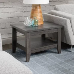 Hollywood Side Table With Shelf Dark Gray - CorLiving 12 Hollywood Side Table With Shelf Dark Gray - CorLiving -Homcom Furniture Shop GUEST 1debc557 9c5b 465b bad0 8029ea67529d