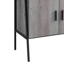 52" Samiya TV Stand For TVs Up To 50" Gray Oak/Black Finish - Acme Furniture -Homcom Furniture Shop GUEST 217e1e88 11e1 4f4c b939 4631dcf0770d