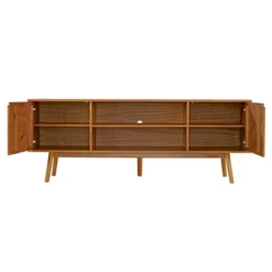 Solid Wood Mid-Century Modern TV Stand For TVs Up To 80" - Saracina Home 34 Solid Wood Mid-Century Modern TV Stand For TVs Up To 80" - Saracina Home -Homcom Furniture Shop GUEST 21c882f2 4627 4d0e a364 30f5fcdcd258