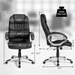 Costway Ergonomic Office Task Chair High Back Leather Swivel -Homcom Furniture Shop GUEST 21e8fcfe 137b 4b7f 9b5d af1dcd97fa42