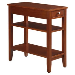 American Heritage 3 Tier End Table With Drawer - Breighton Home -Homcom Furniture Shop GUEST 21f7b272 c486 42b5 bc0c 9930f9313595