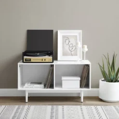 Medium Liam Record Storage Console Cabinet - Crosley -Homcom Furniture Shop GUEST 2260db99 68e4 4a5d a40e b232769912b7