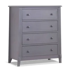 Sorelle Berkley 4 Drawer Chest Dresser Gray