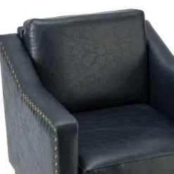 Set Of 2 Bonita Transitional Vegan Leather Armchair With Removable Seat Cushion And Nailhead Trims | ARTFUL LIVING DESIGN -Homcom Furniture Shop GUEST 22b8ed26 3858 479e 974e d85cb5e24f2f