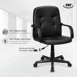 Costway Ergonomic Mid-Back Executive Office Swivel Computer Desk Chair New -Homcom Furniture Shop GUEST 22d363e0 979d 4ab0 8d94 981bba3ce7a6