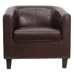 Emma And Oliver Leather Lounge Chair With Sloping Arms -Homcom Furniture Shop GUEST 23e8fd0d 3d2a 4ce2 a087 d1624196f073