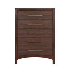 Melonnes 5 Drawer Chest Walnut - HOMES: Inside + Out -Homcom Furniture Shop GUEST 240c4cf6 d7b0 490e 9d89 a51b00f73d9a