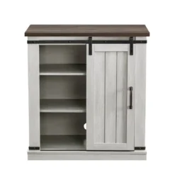 32" TV Stand For TVs Up To 40" Saw Cut Off White With Dark Walnut Desktop - Home Essentials 14 32" TV Stand For TVs Up To 40" Saw Cut Off White With Dark Walnut Desktop - Home Essentials -Homcom Furniture Shop GUEST 2424b008 8847 476c 88cc 9e36a964d234