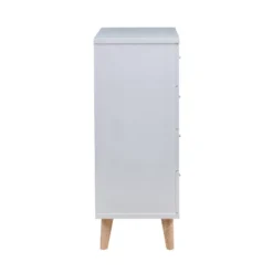 Retreat Mid-Century 4 Drawer Chest White - MiBasics -Homcom Furniture Shop GUEST 2666c619 213c 4f2d b652 ef63c7bc6255