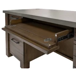 68" Jasper Double Pedestal Desk Brown - Martin Furniture -Homcom Furniture Shop GUEST 26c01015 17a0 4395 b26c 5c3641e91368