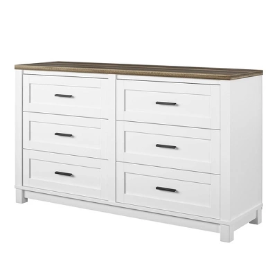 Sandlin 6 Drawer Dresser White - Room & Joy 3 Sandlin 6 Drawer Dresser White - Room & Joy