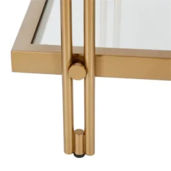 22" Modern Metal Side Table In Gold - Henn&Hart -Homcom Furniture Shop GUEST 277e1a5a 8827 41cc bff3 30a4650161aa