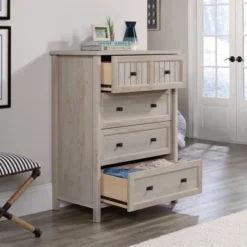 Costa 4 Drawer Chest Chalked Chestnut - Sauder