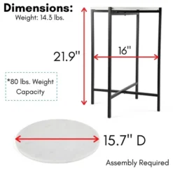 BIRDROCK HOME Folding Side Table With Marble Top - Black Legs -Homcom Furniture Shop GUEST 27c29650 d24b 4f76 b6b6 4d80c20abfcd