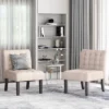 Set Of 2 Lewis Contemporary Fabric Tufted Slipper Chairs - Christopher Knight Home -Homcom Furniture Shop GUEST 27e02d82 484a 4fbf bf33 dc6fc84d37a3