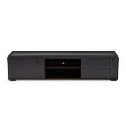 2 Drawer Rikke Two-Tone Wood TV Stand For TVs Up To 65" Gray - Baxton Studio -Homcom Furniture Shop GUEST 28636b5a 4715 43b1 8374 bed22d8add6a