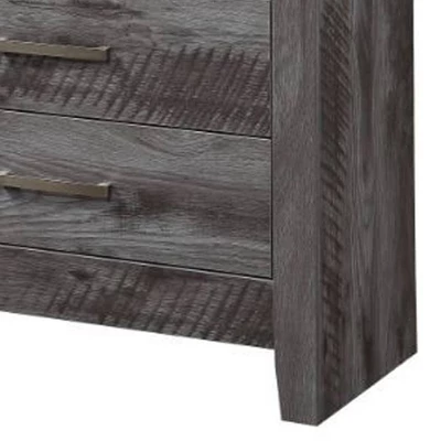 31" Vidalia Bedroom Set Rustic Gray Oak - Acme Furniture 6 31" Vidalia Bedroom Set Rustic Gray Oak - Acme Furniture - Image 4