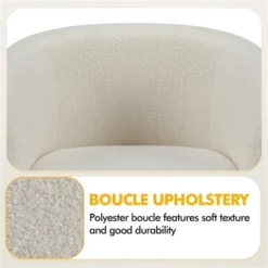 Yaheetech Upholstered Armchair Accent Barrel Chair Ivory 12 Yaheetech Upholstered Armchair Accent Barrel Chair Ivory -Homcom Furniture Shop GUEST 28cc5b61 efd8 4701 98cd b25e10a7fcfa