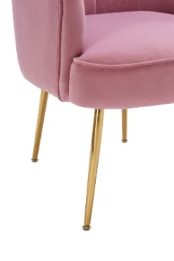 Modern Shell Shape Armchair Accent Chair With Gold Legs-ModernLuxe -Homcom Furniture Shop GUEST 296e0055 6de8 452f adc4 4cb895088ef5