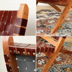 Balka Woven Leather Lounge Chair - South Shore -Homcom Furniture Shop GUEST 29c923de 0436 4717 a17b d9d93606ffba