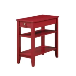 American Heritage 3 Tier End Table With Drawer - Breighton Home -Homcom Furniture Shop GUEST 2b1f60f4 9025 4468 a259 ea5b41249f24