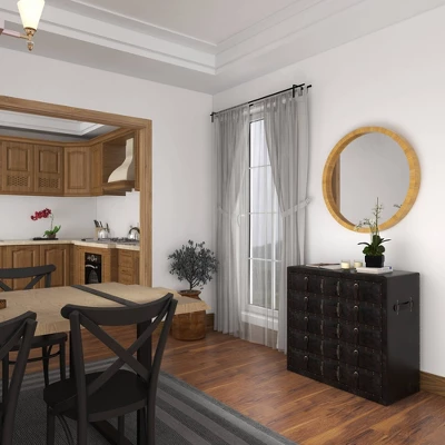 Vinyl 5 Drawer Buffet Dark Espresso - Olivia & May 15 Vinyl 5 Drawer Buffet Dark Espresso - Olivia & May - Image 13