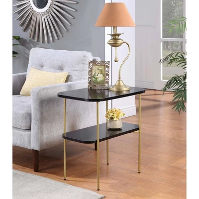 Lunar Chairside End Table With Shelf - Breighton Home 3 Lunar Chairside End Table With Shelf - Breighton Home