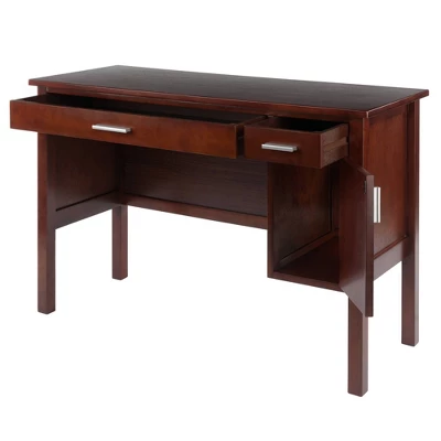 Emmett Writing Desk Walnut - Winsome 3 Emmett Writing Desk Walnut - Winsome