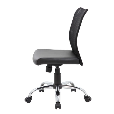 Armless Budget Mesh Task Chair Black - Boss Office Products 7 Armless Budget Mesh Task Chair Black - Boss Office Products - Image 5