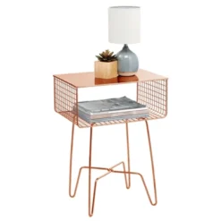 MDesign Modern Farmhouse Home Decor End Table, Metal Wire Storage Shelf 29 MDesign Modern Farmhouse Home Decor End Table, Metal Wire Storage Shelf -Homcom Furniture Shop GUEST 2fbfb3d5 10c9 48d0 b804 fa7d9d83c1cb