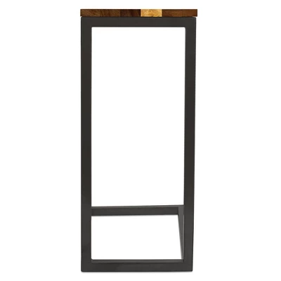 BirdRock Home Acacia Wood TV Tray C Shaped Side Table 7 BirdRock Home Acacia Wood TV Tray C Shaped Side Table - Image 5