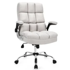 Costway High Back Big & Tall Office Chair Adjustable Swivel W/Flip-up Arm 23 Costway High Back Big & Tall Office Chair Adjustable Swivel W/Flip-up Arm -Homcom Furniture Shop GUEST 32fb1e96 03e7 4729 a86e 967ec7fcf7fd
