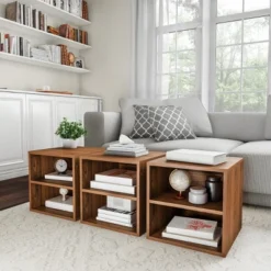 Hastings Home 2-Shelf Cube End Table, Brown 9 Hastings Home 2-Shelf Cube End Table, Brown -Homcom Furniture Shop GUEST 33b66298 64db 41ce 8169 1d05146e59b3