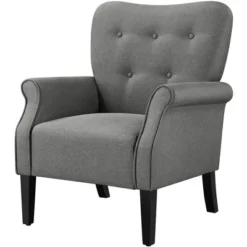 Yaheetech Fabrics Upholstered Accent Chair Arm Chair For Living Room 17 Yaheetech Fabrics Upholstered Accent Chair Arm Chair For Living Room -Homcom Furniture Shop GUEST 3493102a 2c95 4e4b a822 7181b187965b