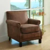 Adaline Antique Fabric Club Chair Brown - Abbyson Living