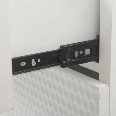 Jolie 5 Drawer Tallboy Dresser White - Adore Decor 7 Jolie 5 Drawer Tallboy Dresser White - Adore Decor - Image 5