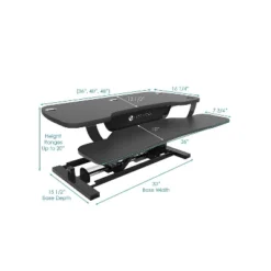 Versa Products VersaDesk PowerPro 48" Standing Desk Riser Black SP7644824-00-01 -Homcom Furniture Shop GUEST 355df234 7afd 4013 a1ce 75f512b08d5a