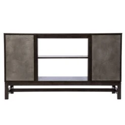 Tifchar Storage Media Cabinet Brown/Antique Silver - Aiden Lane -Homcom Furniture Shop GUEST 3596b758 027d 4e95 b9f5 b7d4862c3274