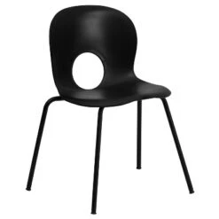 Emma And Oliver Multipurpose Designer Plastic Cafe Stack Chair -Homcom Furniture Shop GUEST 36c847cd f34e 4a9a 9680 185f21d19ab3