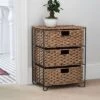 Household Essentials 3 Drawer Chest Rattan -Homcom Furniture Shop GUEST 36d8fb65 0444 481b 9087 9bd96a5016bc