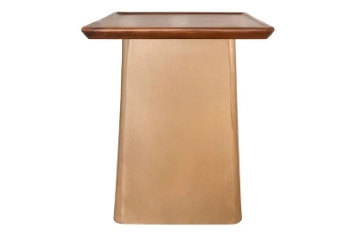 Inmod Scout Wood Side Table Gold/Walnut 5 Inmod Scout Wood Side Table Gold/Walnut - Image 3