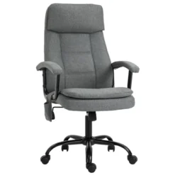 Vinsetto Executive Massage Office Chair With 2-Point Lumbar Massage, USB Power, Adjustable Height, Padded Headrest, Armrest, Gray -Homcom Furniture Shop GUEST 3a3a9435 b780 4198 9533 23094aabf55e