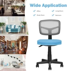 Tangkula Armless Mesh Office Chair Ergonomic Swivel Computer Desk Chair Height Adjustable Task Chair For Adults And Kids -Homcom Furniture Shop GUEST 3ab4aba3 c489 463f b36b f37cd4da2d60