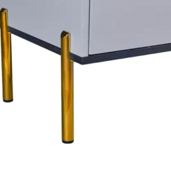 Contemporary Dressing Table With LED Lights And Marble Top, Gray - ModernLuxe -Homcom Furniture Shop GUEST 3b2403d6 654e 4026 a834 52bc654b443e