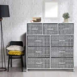 Sorbus Drawer Dresser For Bedroom Home And Office Gray