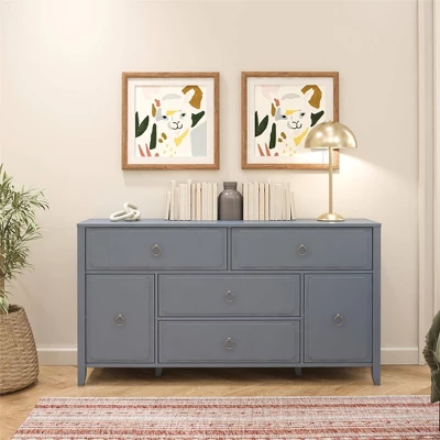 Her Majesty 4 Drawer And 2 Door Wide Dresser - Novogratz 3 Her Majesty 4 Drawer And 2 Door Wide Dresser - Novogratz