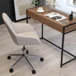 Merrick Lane Home Office Bucket Style Chair With 360 Degree Rotating Swivel -Homcom Furniture Shop GUEST 3c1bc12d 2170 4003 83f9 fa2f55d74034